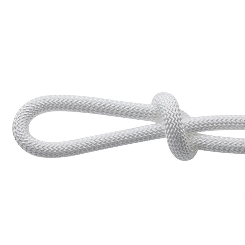 8 mm:n kemikaalinkestävyys Matala venyvä PP-punottu köysi valkoisena